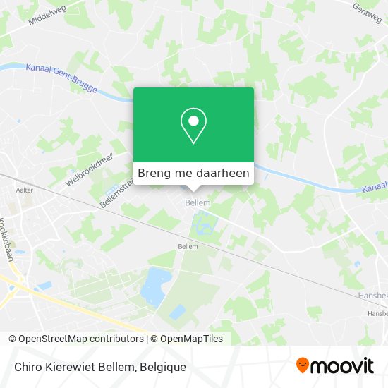 Chiro Kierewiet Bellem kaart