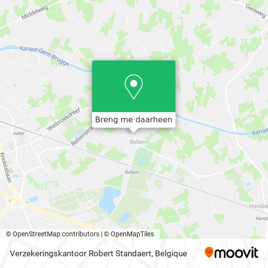 Verzekeringskantoor Robert Standaert kaart
