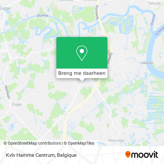 Kvlv Hamme Centrum kaart