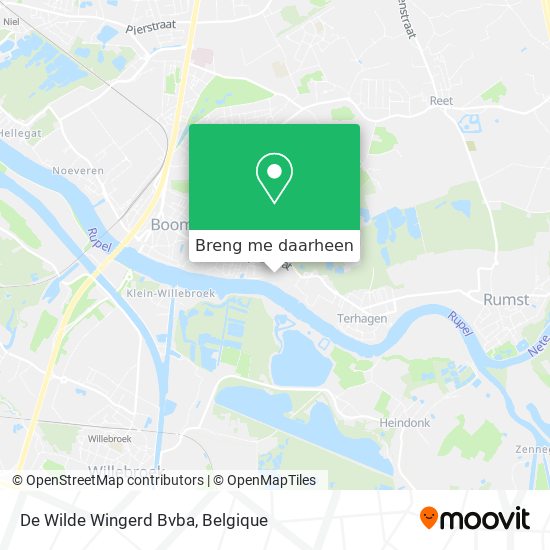 De Wilde Wingerd Bvba kaart