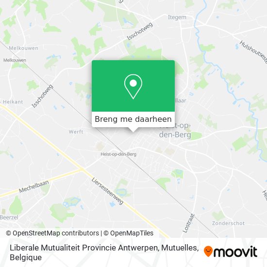 Liberale Mutualiteit Provincie Antwerpen, Mutuelles kaart