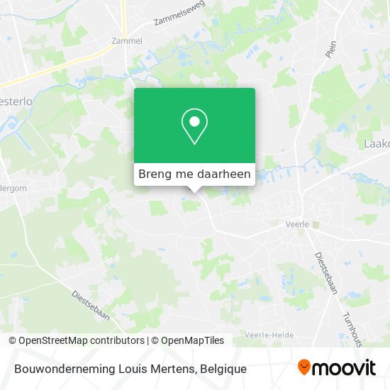 Bouwonderneming Louis Mertens kaart
