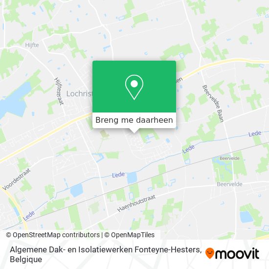 Algemene Dak- en Isolatiewerken Fonteyne-Hesters kaart