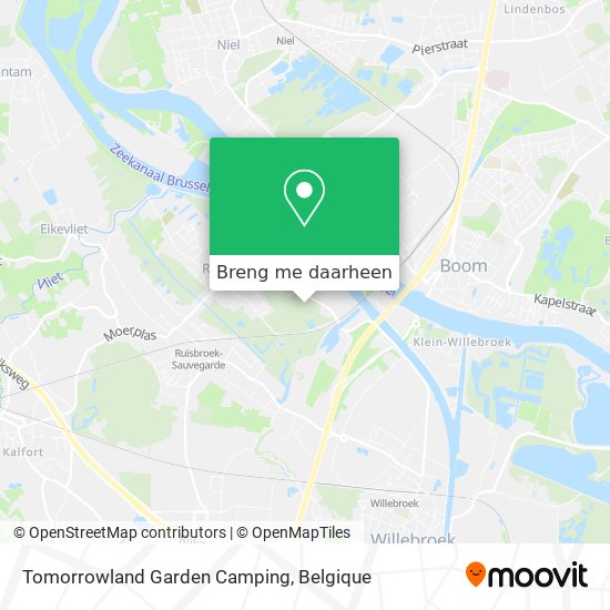 Tomorrowland Garden Camping kaart