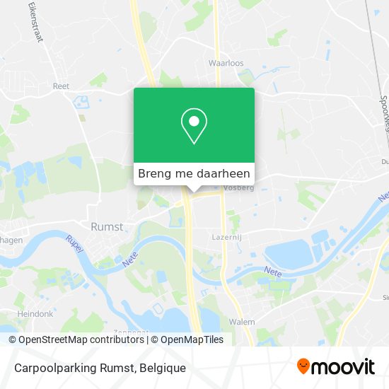 Carpoolparking Rumst kaart