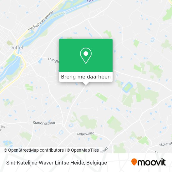 Sint-Katelijne-Waver Lintse Heide kaart