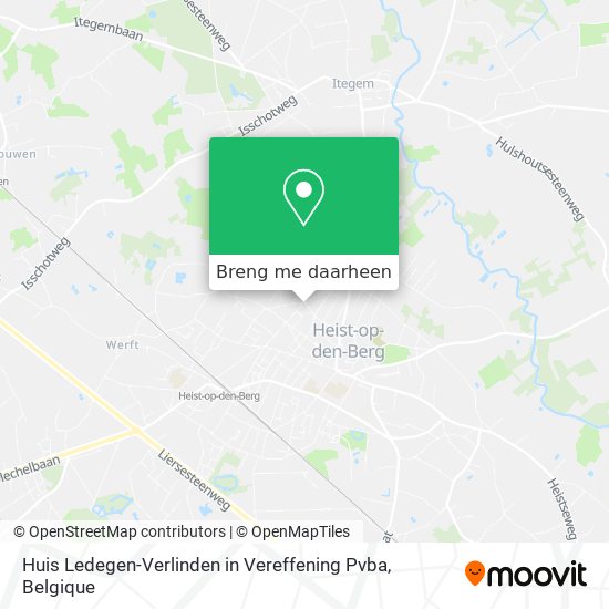 Huis Ledegen-Verlinden in Vereffening Pvba kaart