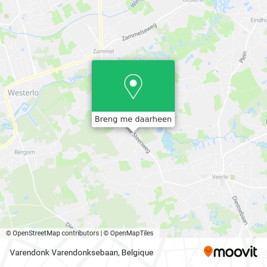 Varendonk Varendonksebaan kaart
