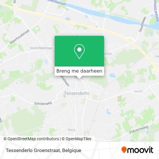 Tessenderlo Groenstraat kaart