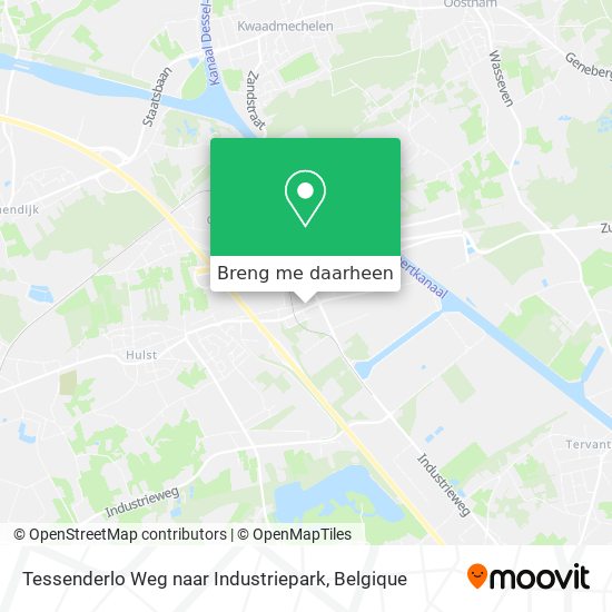 Tessenderlo Weg naar Industriepark kaart