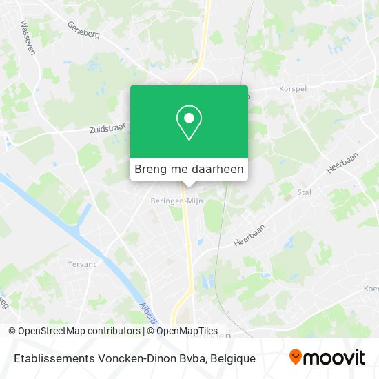 Etablissements Voncken-Dinon Bvba kaart