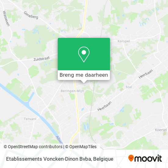 Etablissements Voncken-Dinon Bvba kaart