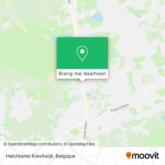 Helchteren Kievitwijk kaart