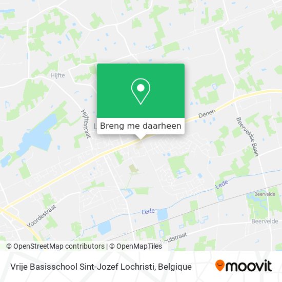 Vrije Basisschool Sint-Jozef Lochristi kaart