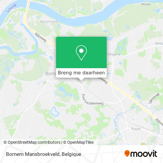 Bornem Mansbroekveld kaart