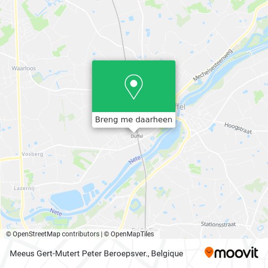 Meeus Gert-Mutert Peter Beroepsver. kaart