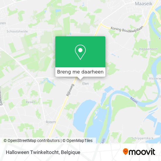 Halloween Twinkeltocht kaart