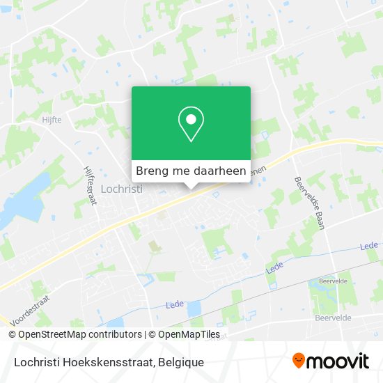 Lochristi Hoekskensstraat kaart