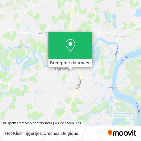 Het Klein Tijgertjes, Crèches kaart