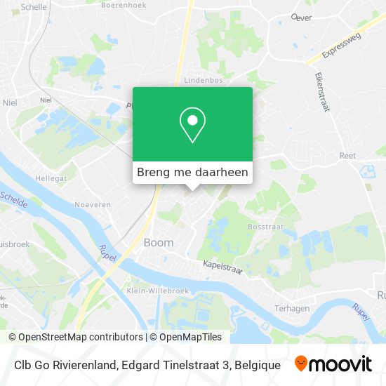 Clb Go Rivierenland, Edgard Tinelstraat 3 kaart