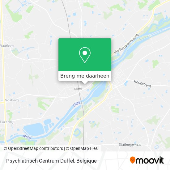 Psychiatrisch Centrum Duffel kaart