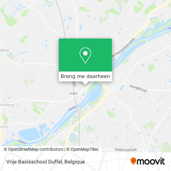 Vrije Basisschool Duffel kaart