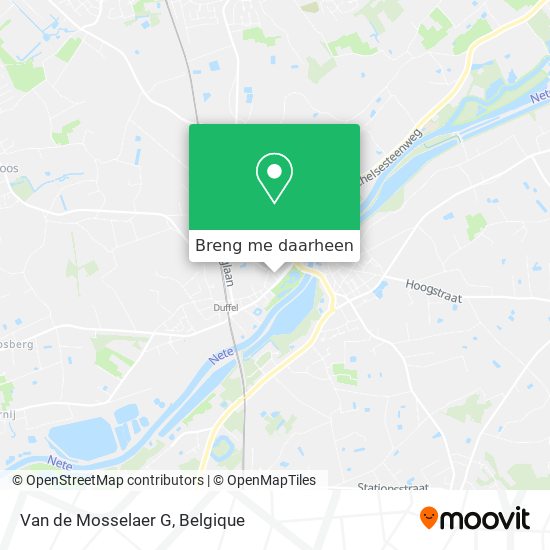 Van de Mosselaer G kaart