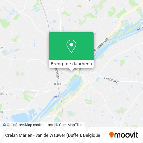 Crelan Marien - van de Wauwer (Duffel) kaart