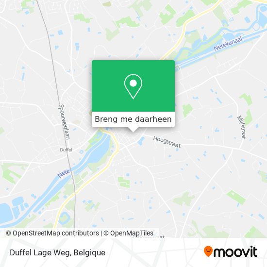 Duffel Lage Weg kaart