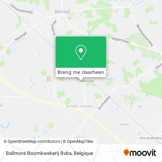 Ballmore Boomkwekerij Bvba kaart