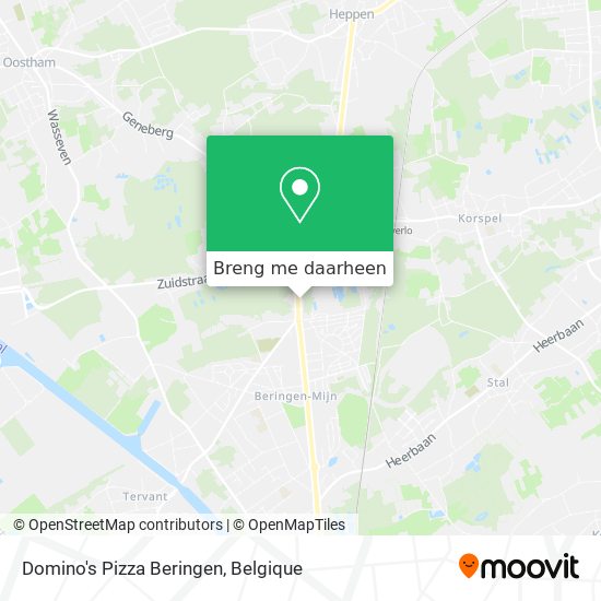 Domino's Pizza Beringen kaart