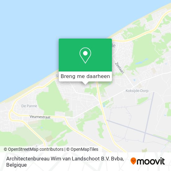 Architectenbureau Wim van Landschoot B.V. Bvba kaart