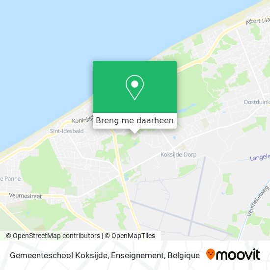Gemeenteschool Koksijde, Enseignement kaart