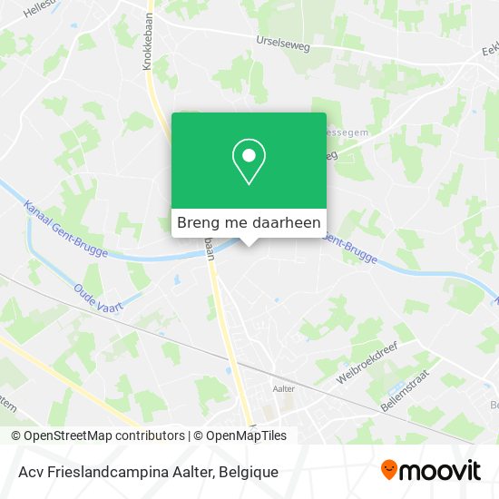 Acv Frieslandcampina Aalter kaart