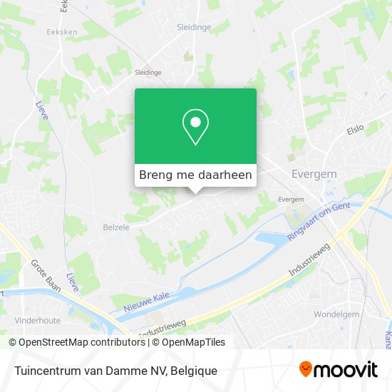 Tuincentrum van Damme NV kaart