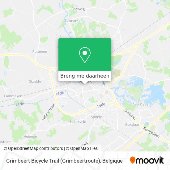 Grimbeert Bicycle Trail (Grimbeertroute) kaart