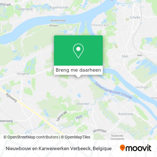 Nieuwbouw en Karweiwerken Verbeeck kaart