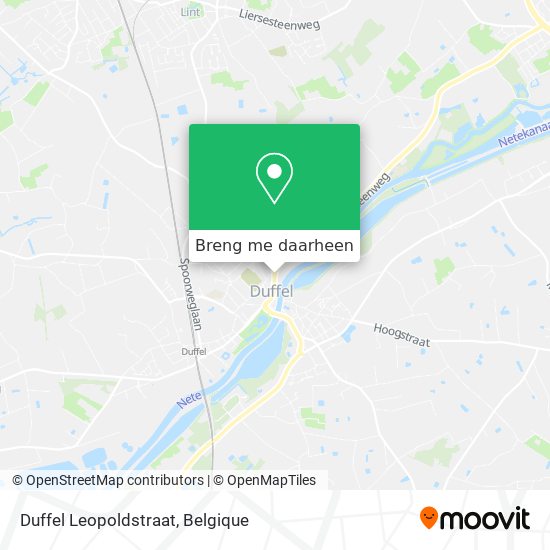 Duffel Leopoldstraat kaart