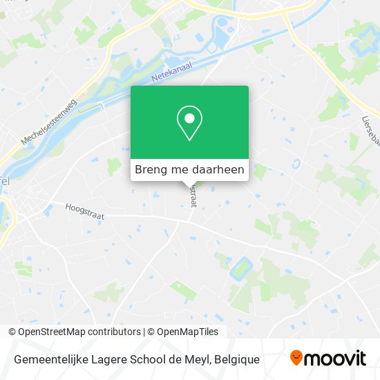 Gemeentelijke Lagere School de Meyl kaart