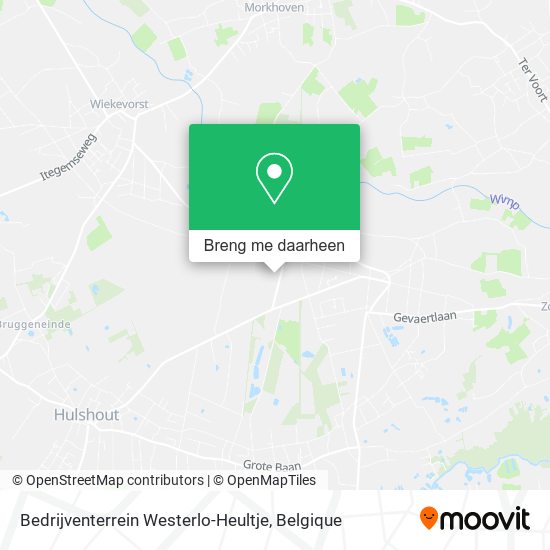 Bedrijventerrein Westerlo-Heultje kaart