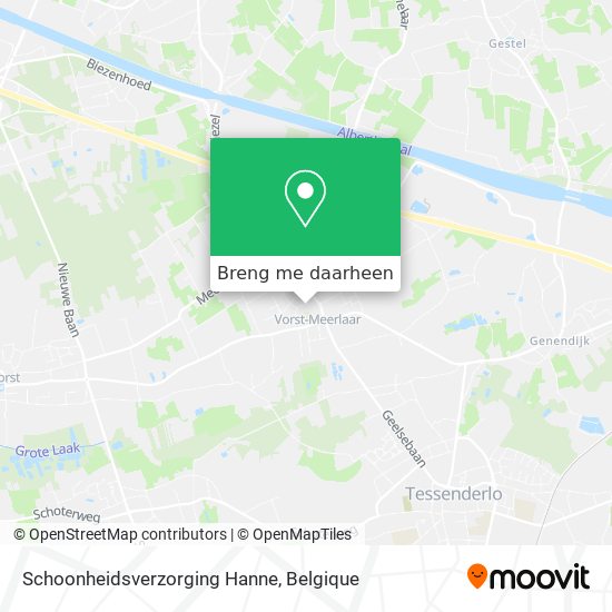 Schoonheidsverzorging Hanne kaart