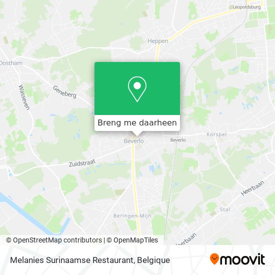 Melanies Surinaamse Restaurant kaart