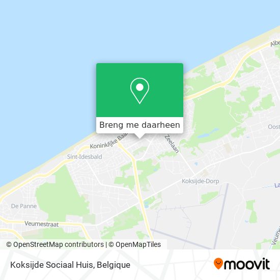 Koksijde Sociaal Huis kaart