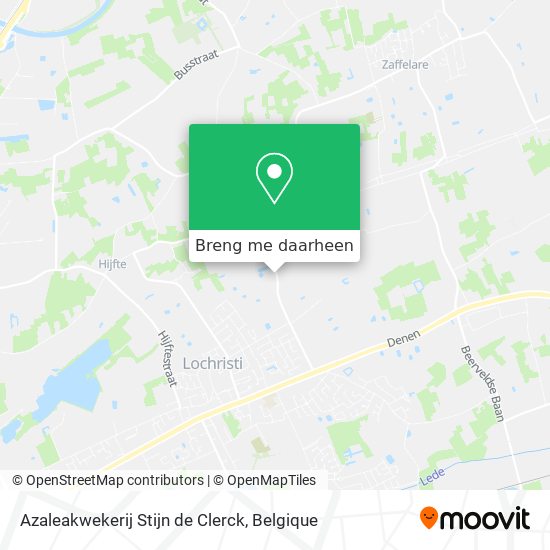 Azaleakwekerij Stijn de Clerck kaart