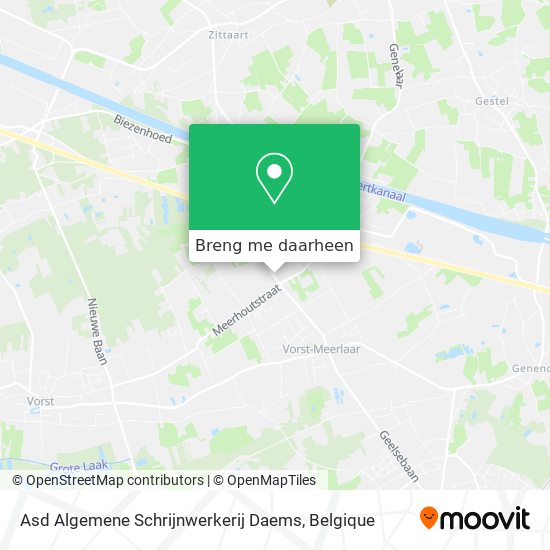 Asd Algemene Schrijnwerkerij Daems kaart