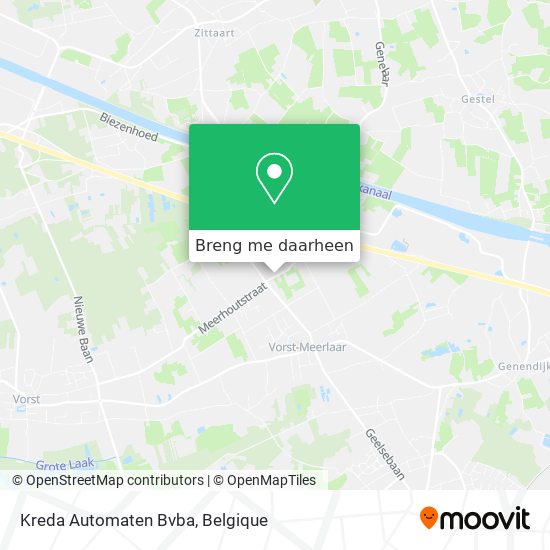 Kreda Automaten Bvba kaart