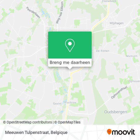 Meeuwen Tulpenstraat kaart