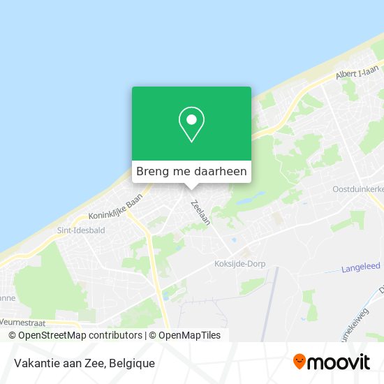 Vakantie aan Zee kaart