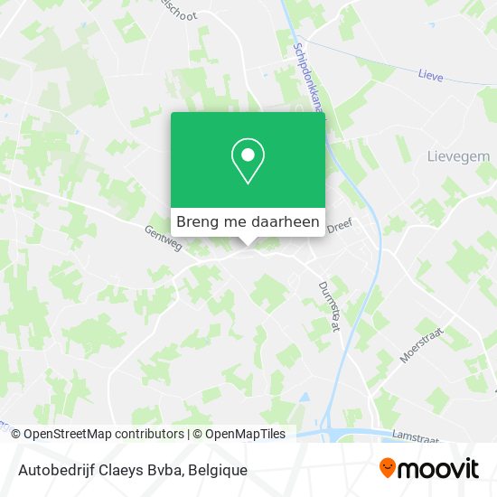 Autobedrijf Claeys Bvba kaart