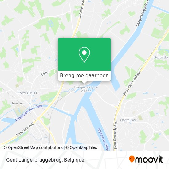 Gent Langerbruggebrug kaart